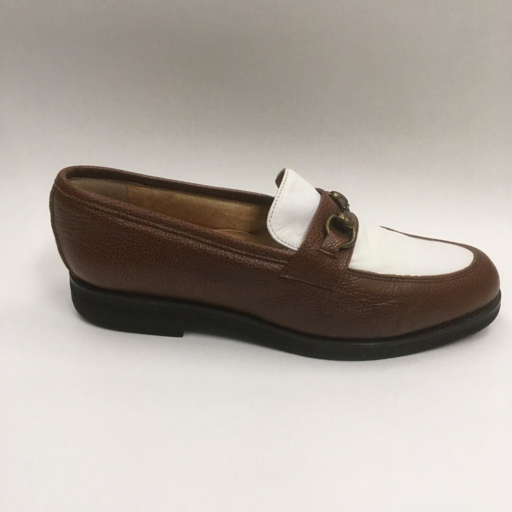 Tags Wms Golf Shoes Size 9.5 Brown & White (0007) - Picture 2 of 6